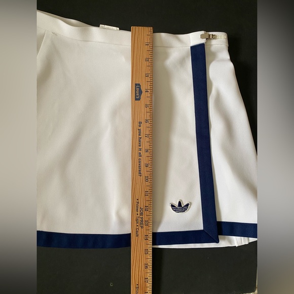 ADIDAS Tennis MINI Wrap SKIRT real VINTAGE 80's 90's Women’s size 12 - Picture 3 of 16